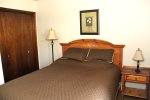 Mammoth Lakes Rental Sunshine Village 106 - Master Bedroom has 1 Queen Bed and Closet